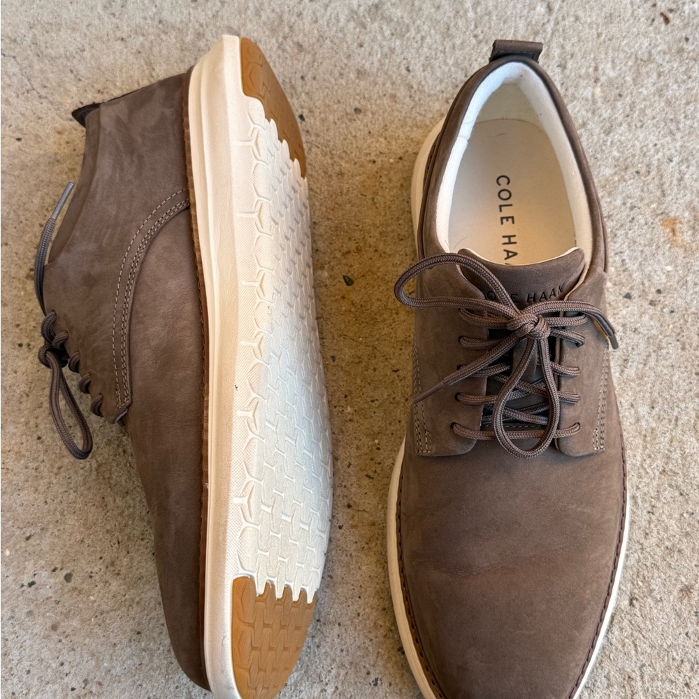 Cole Haan Men's Dark Brown Oxfords - Picture 2 of 3